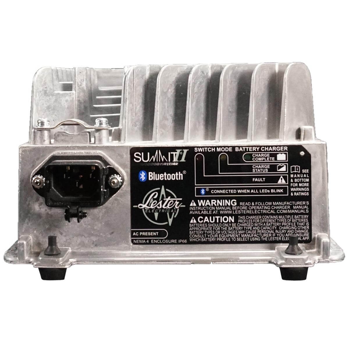 Front View: 1050W SUMMIT SERIES II - 24-48V switch mode (high frequency) industrial battery charger